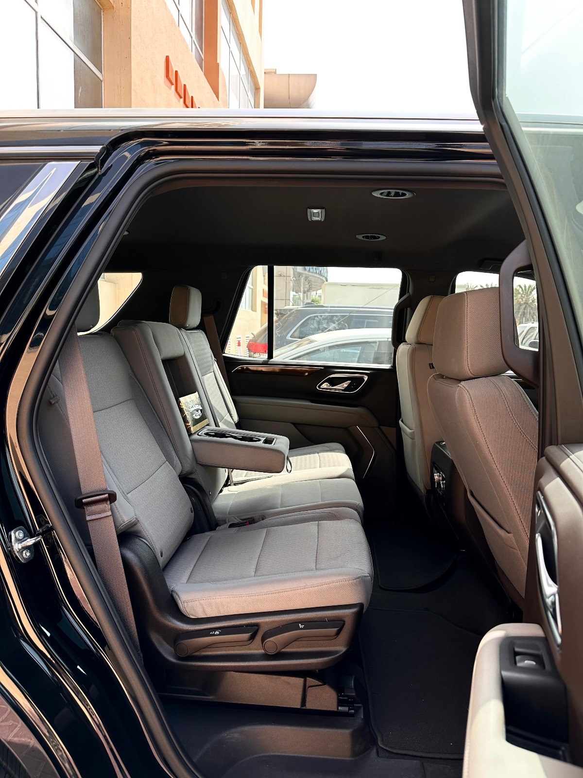 GMC Yukon interior with the rear passenger seats